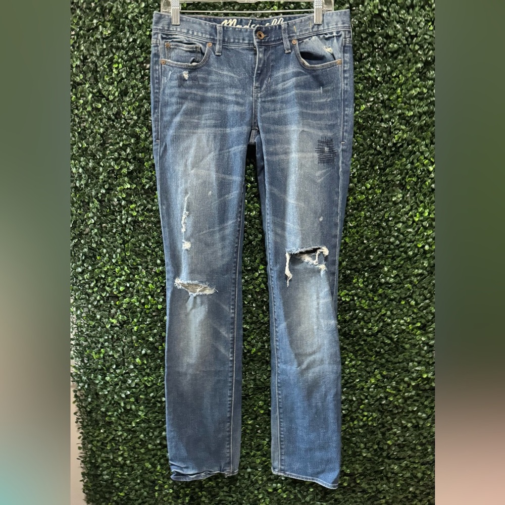 MADEWELL RAIL STRAIGHT DISTRESSED WOMEN'S JEANS